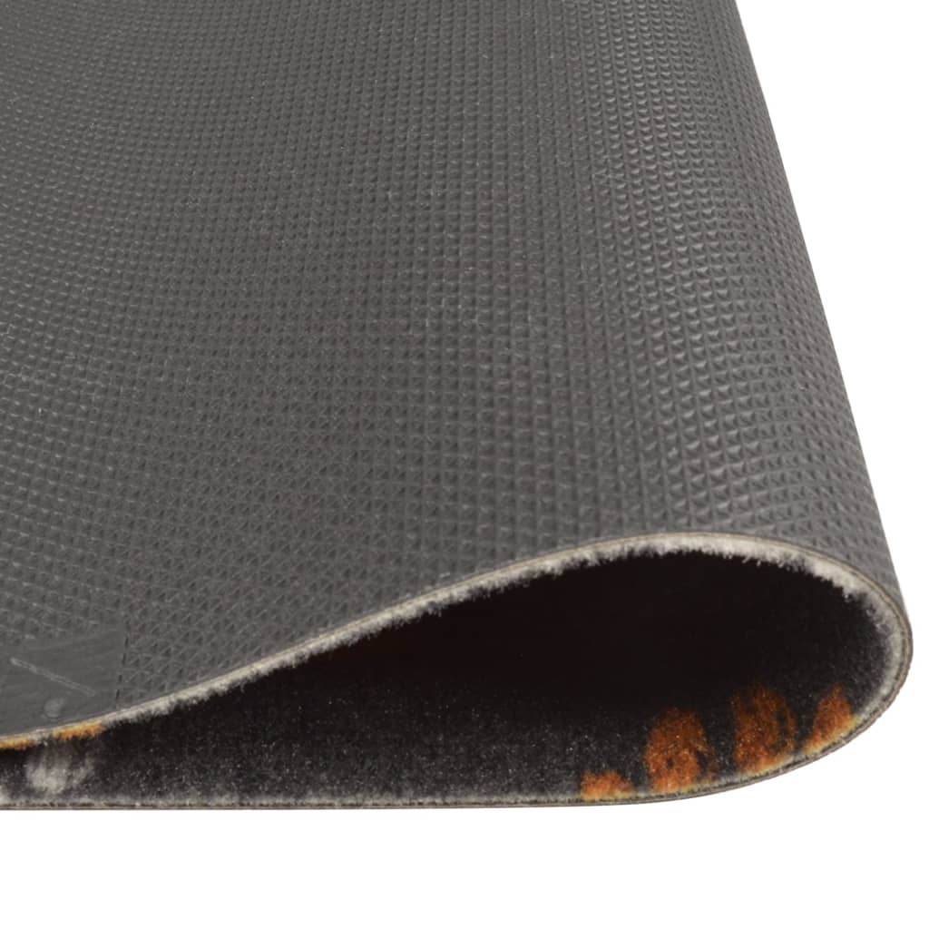 Kuhinjski tepih perivi s uzorkom šapa 45 x 150 cm baršunasti
