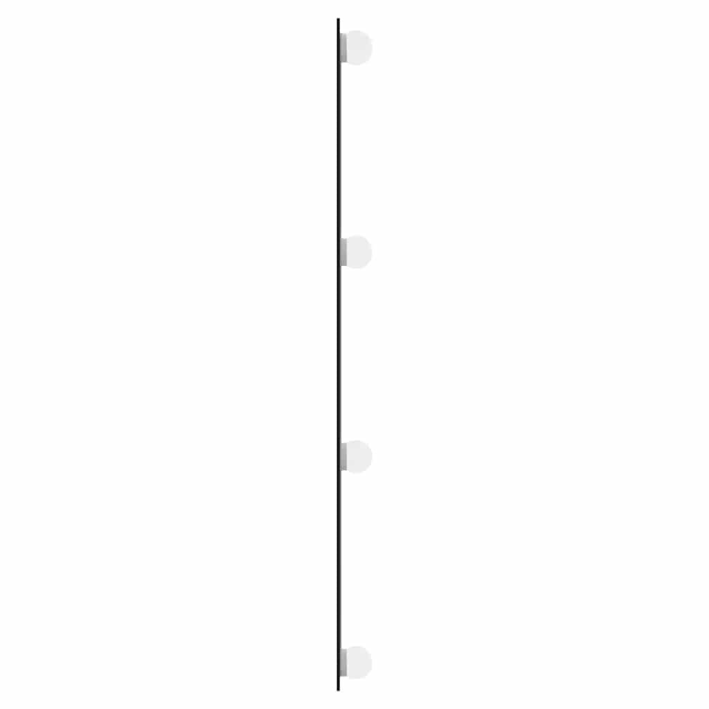 Zidno ogledalo s LED svjetlima 30 x 80 cm stakleno pravokutno