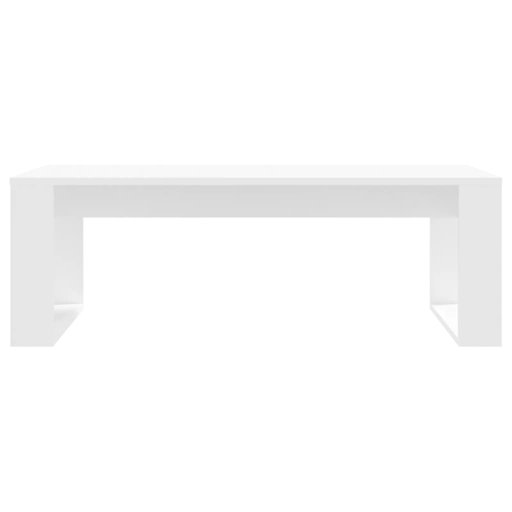 Stolić za kavu bijeli 102 x 50 x 35 cm od konstruiranog drva