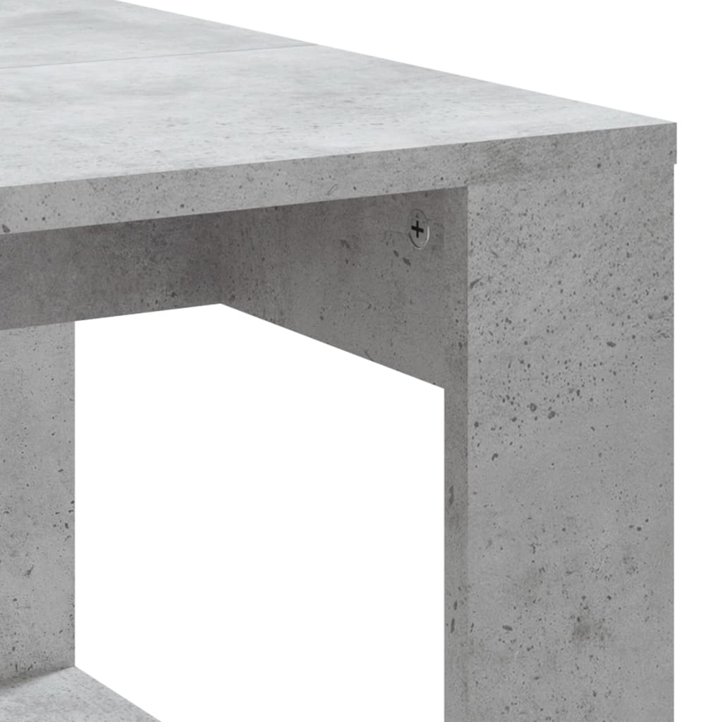 Stolić za kavu boja betona 102 x 50 x 35 cm konstruirano drvo