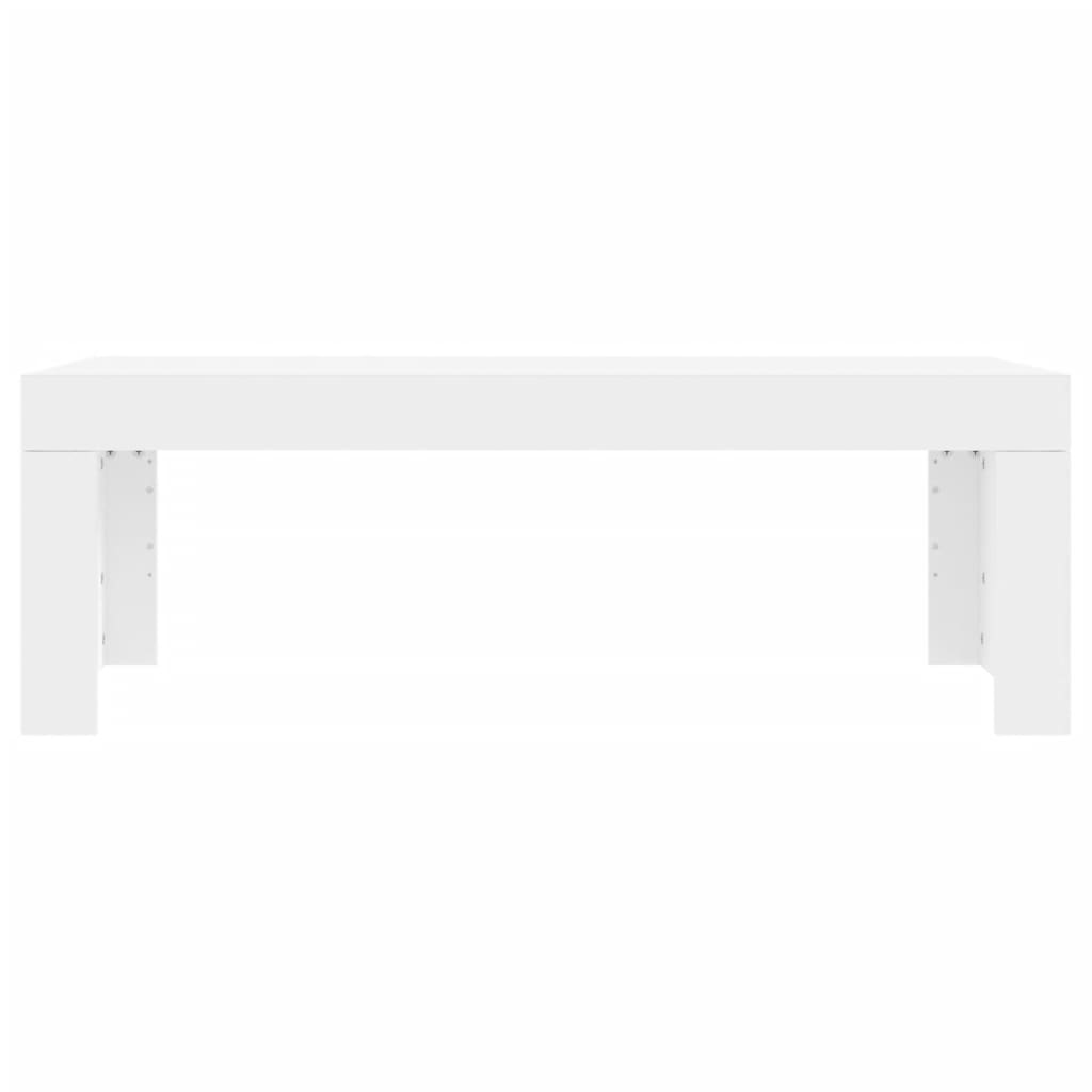 Stolić za kavu bijeli 102 x 50 x 36 cm od konstruiranog drva