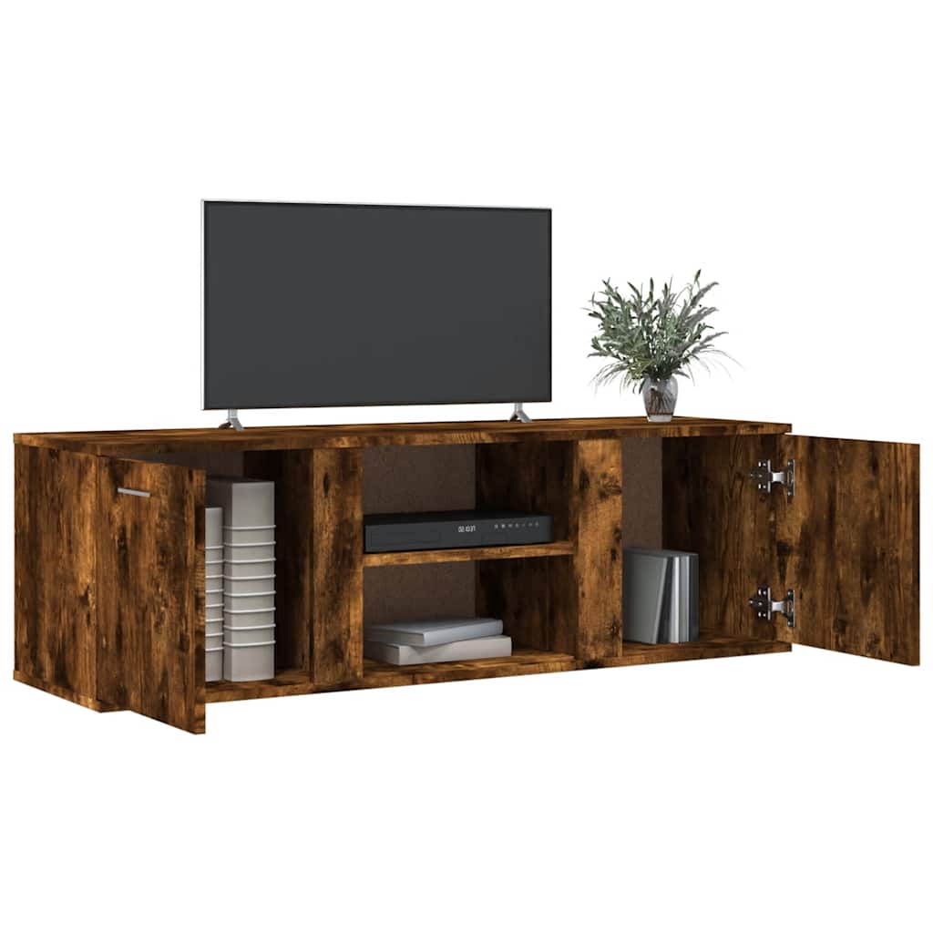 TV ormarić boja dimljenog hrasta 120x34x37 cm konstruirano drvo