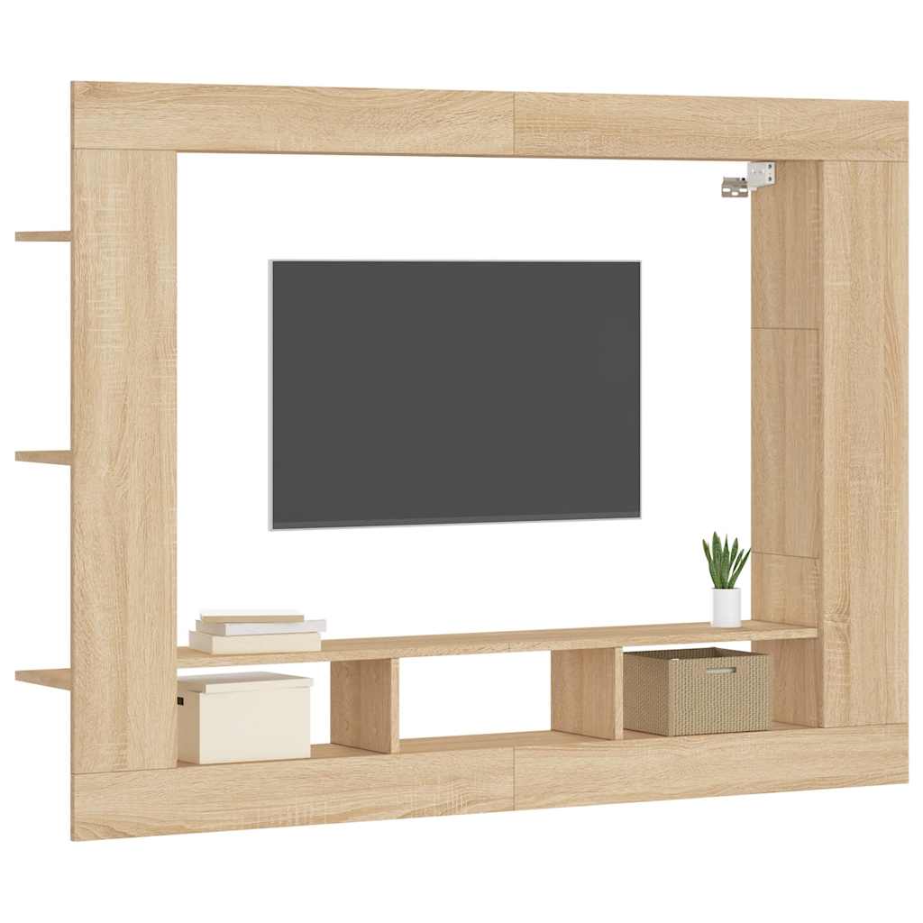 TV ormarić boja hrasta sonome 152x22x113 cm konstruirano drvo