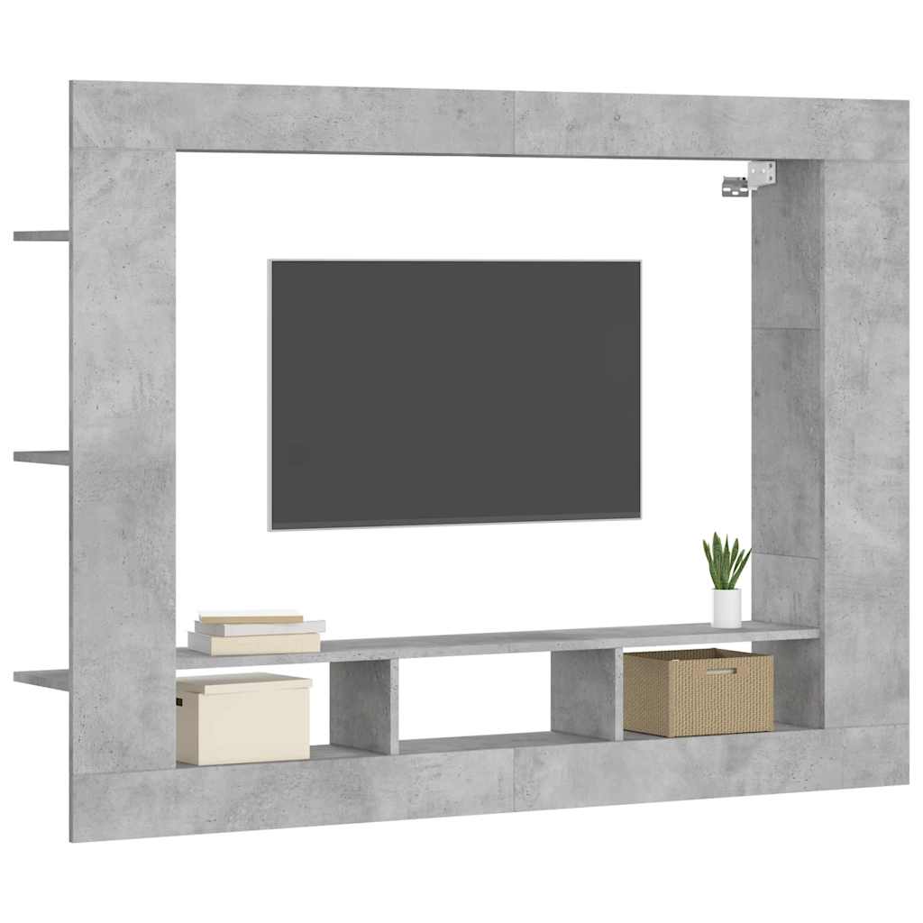 TV ormarić boja betona 152 x 22 x 113 cm od konstruiranog drva