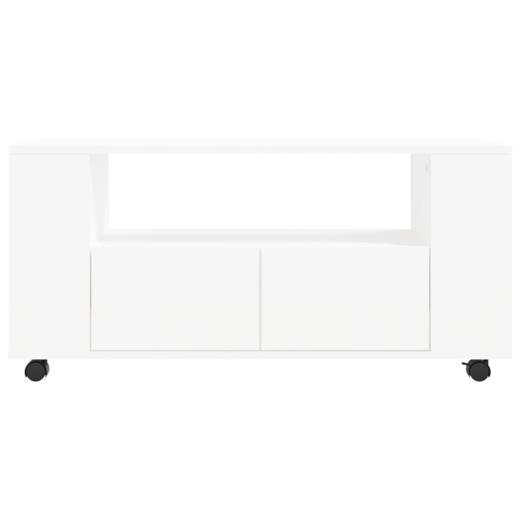TV ormarić bijeli 102 x 34,5 x 43 cm od konstruiranog drva