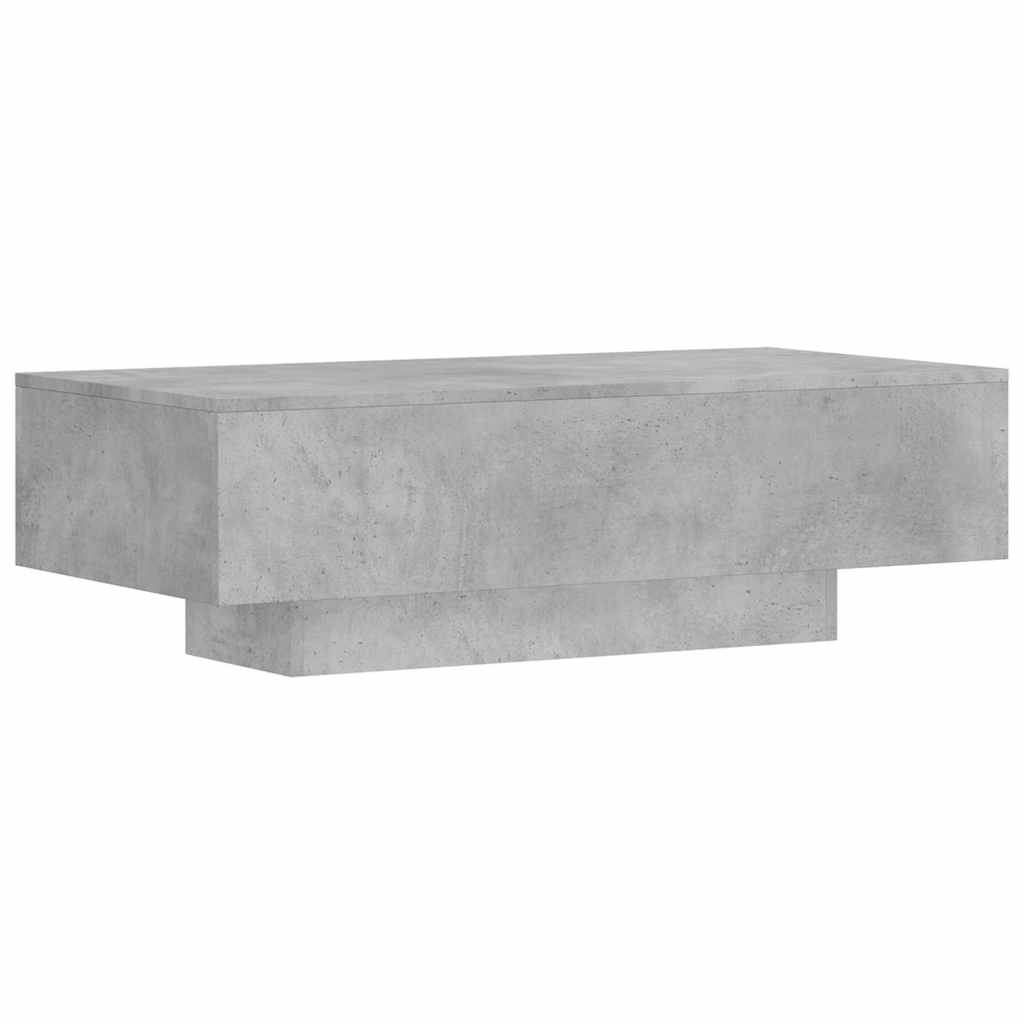 Stolić za kavu boja betona 100 x 49,5 x 31 cm konstruirano drvo