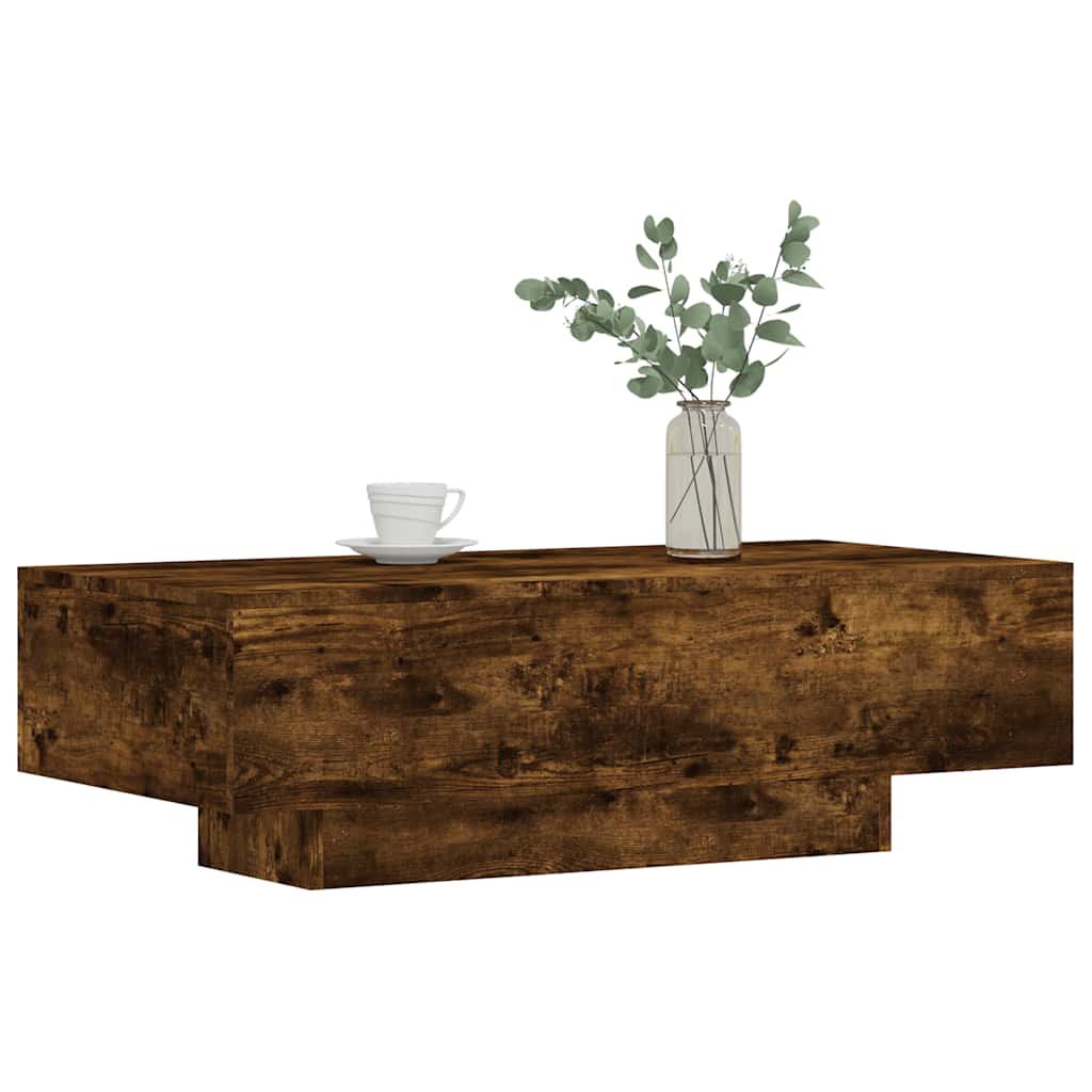Stolić za kavu boja hrasta 100 x 49,5 x 31 cm konstruirano drvo