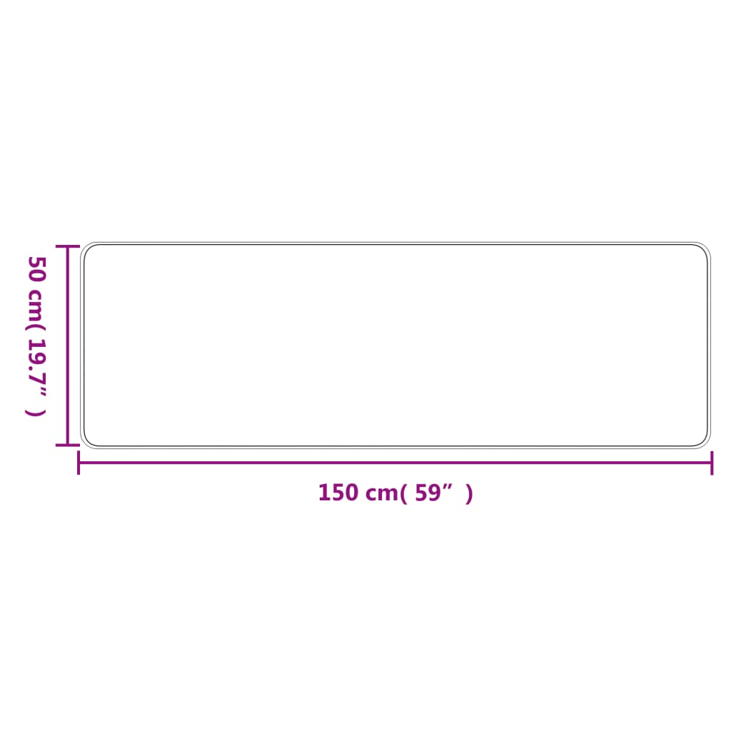 Tepih-staza s izgledom sisala platina 50 x 150 cm