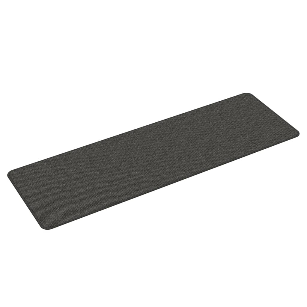 Tepih-staza s izgledom sisala antracit 50 x 150 cm