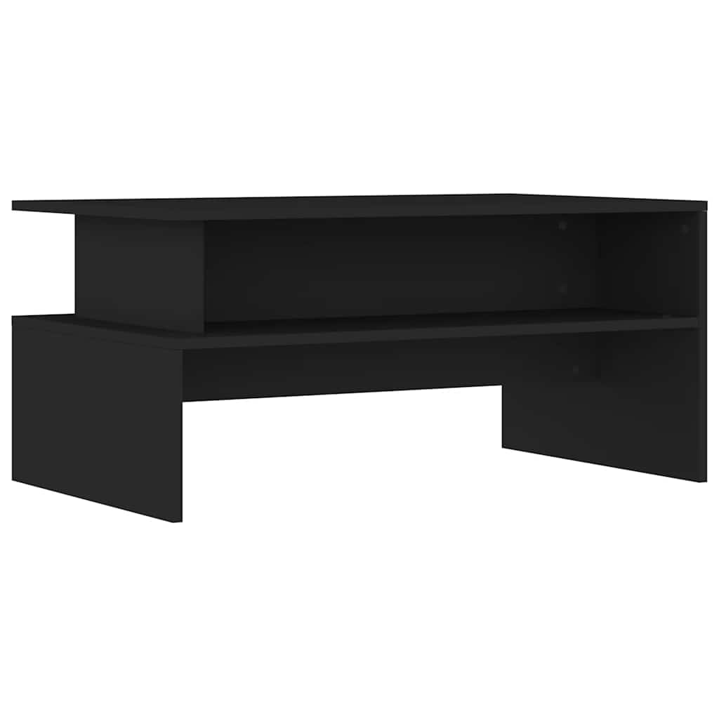 Stolić za kavu crni 90 x 55 x 42,5 cm od konstruiranog drva