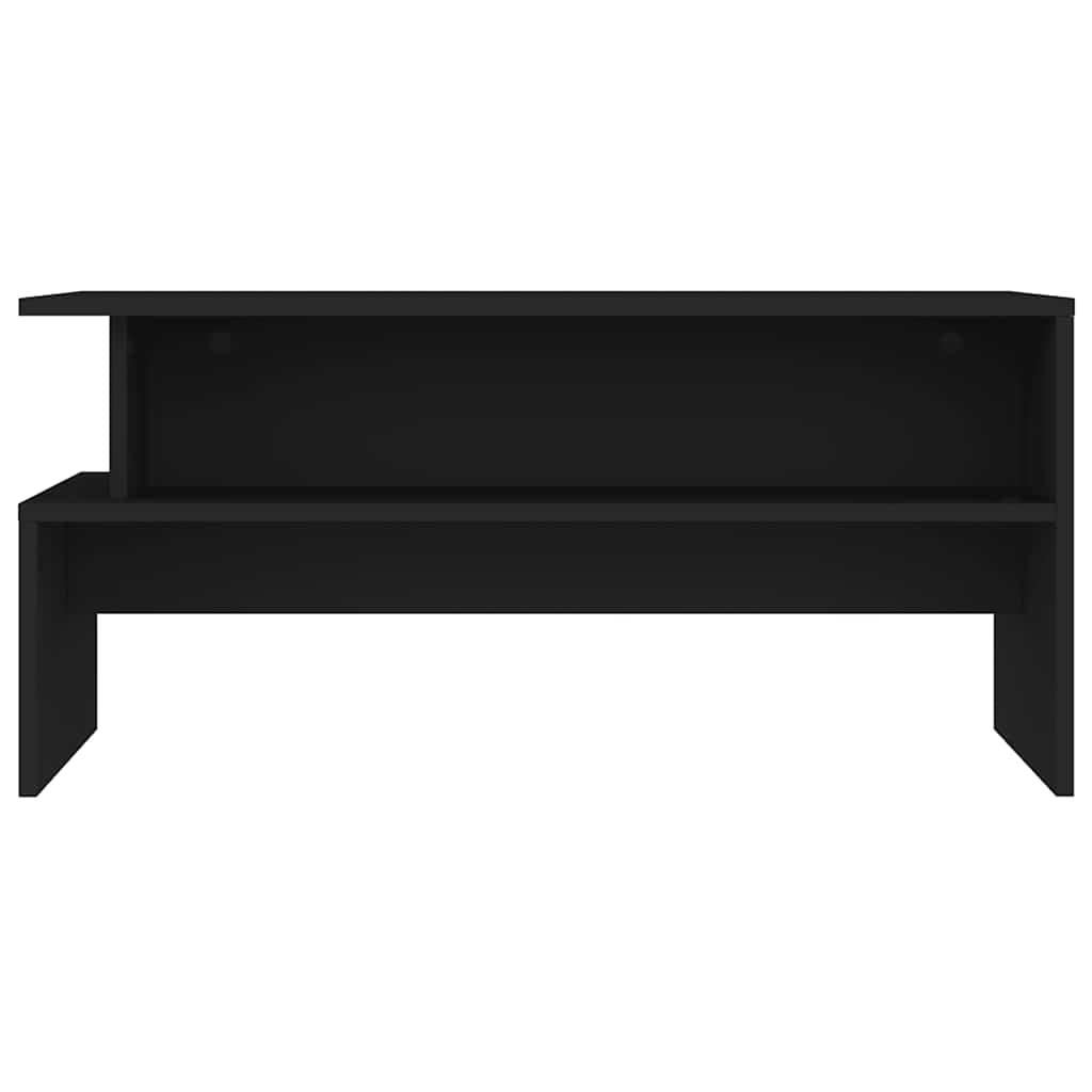 Stolić za kavu crni 90 x 55 x 42,5 cm od konstruiranog drva