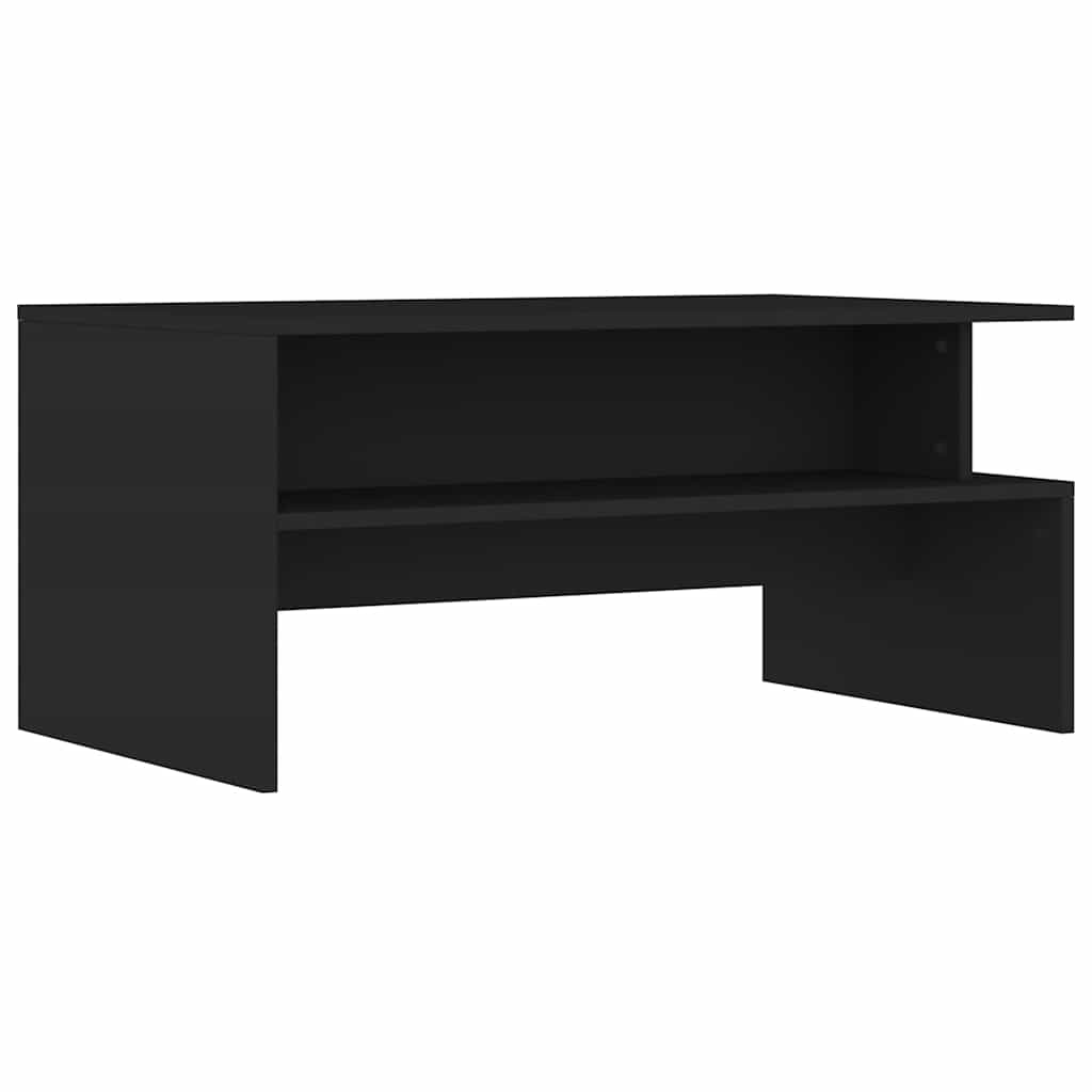 Stolić za kavu crni 90 x 55 x 42,5 cm od konstruiranog drva