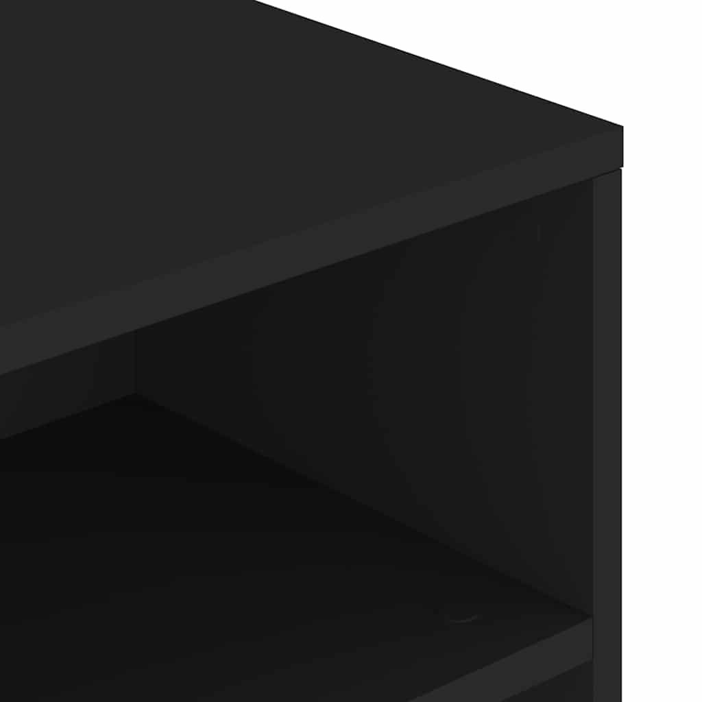Stolić za kavu crni 90 x 55 x 42,5 cm od konstruiranog drva