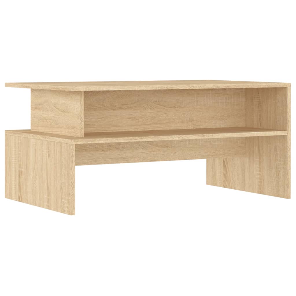Stolić za kavu boja hrasta 90 x 55 x 42,5 cm konstruirano drvo