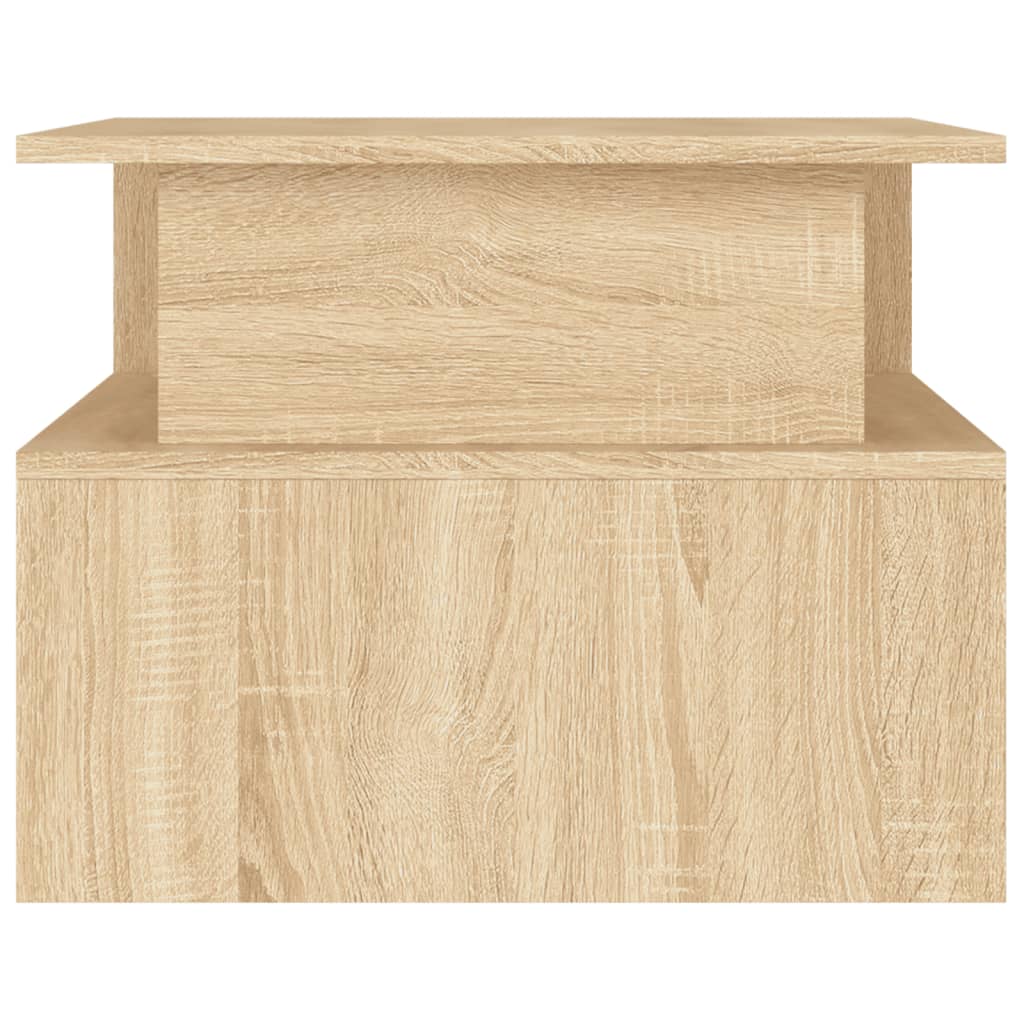 Stolić za kavu boja hrasta 90 x 55 x 42,5 cm konstruirano drvo