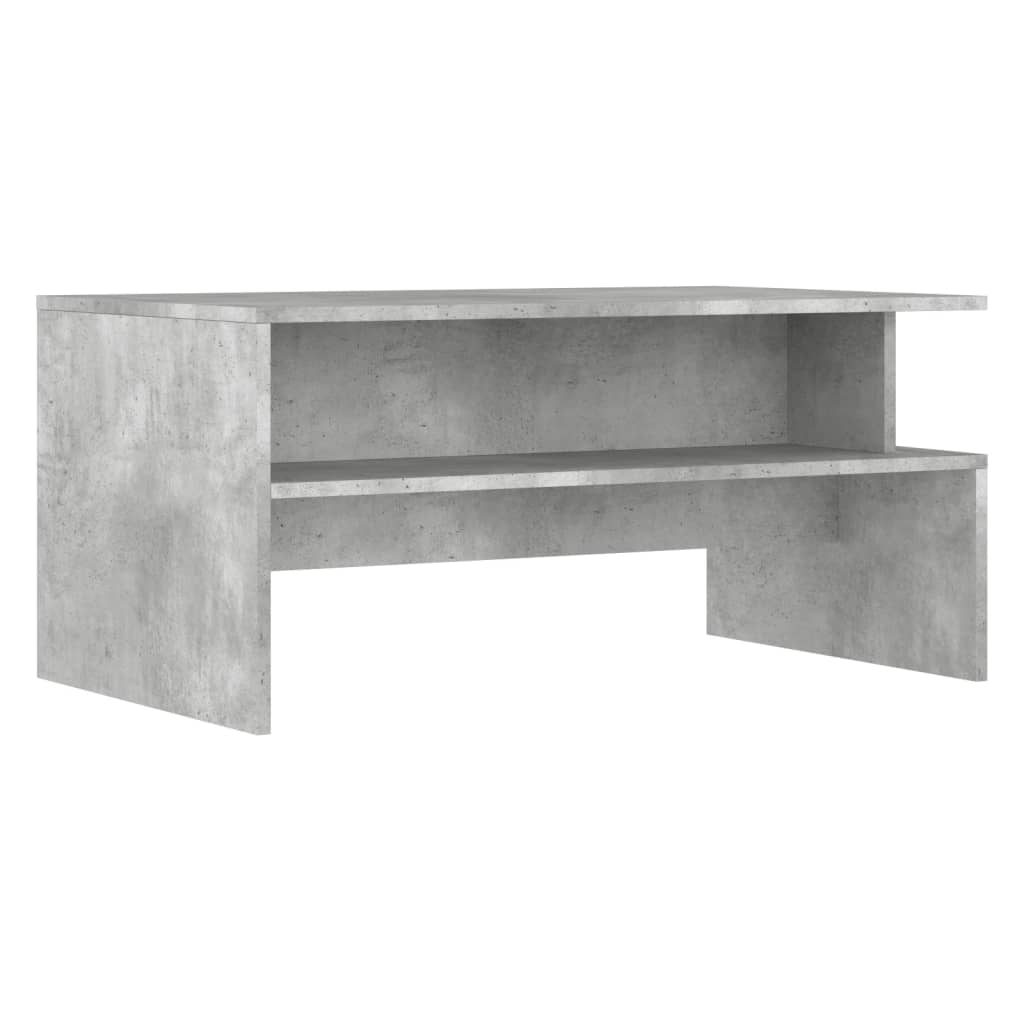 Stolić za kavu siva boja betona 90x55x42,5 cm konstruirano drvo