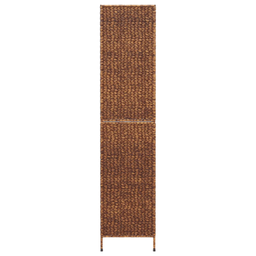 Sobna pregrada s 5 panela smeđa 205 x 180 cm od vodenog zumbula