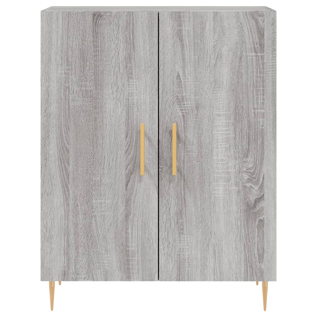 Visoka komoda siva sonome 69,5x34x180 cm od konstruiranog drva