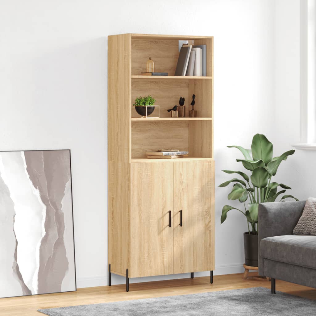 Visoka komoda hrasta sonome 69,5x34x180cm od konstruiranog drva