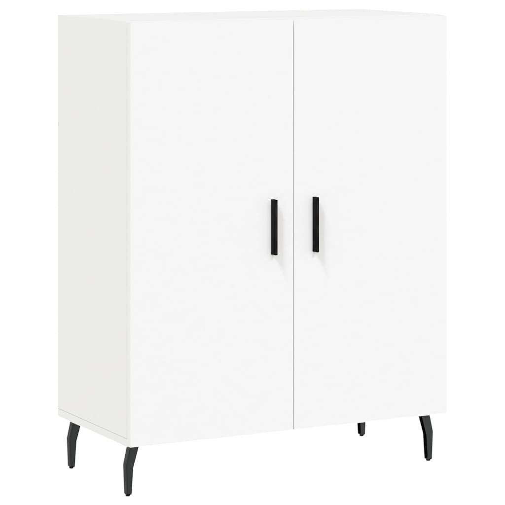 Visoka komoda bijela 69,5x34x180 cm konstruirano drvo