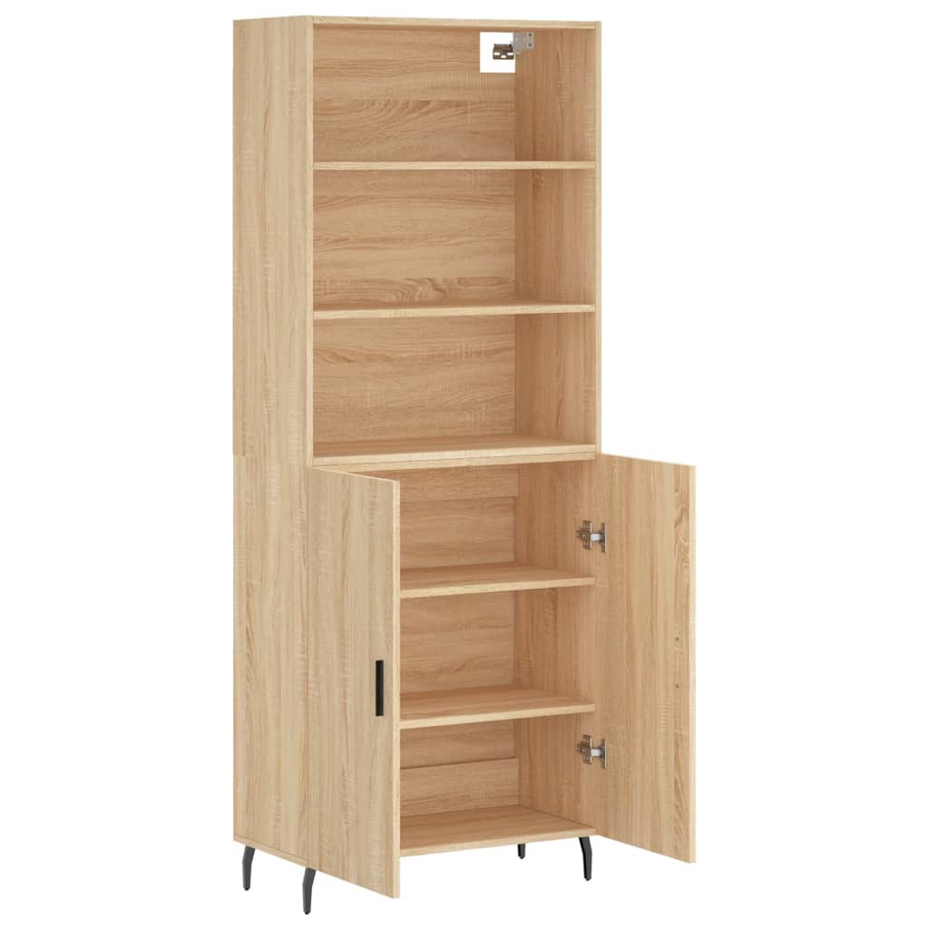 Visoka komoda hrasta sonome 69,5x34x180cm od konstruiranog drva