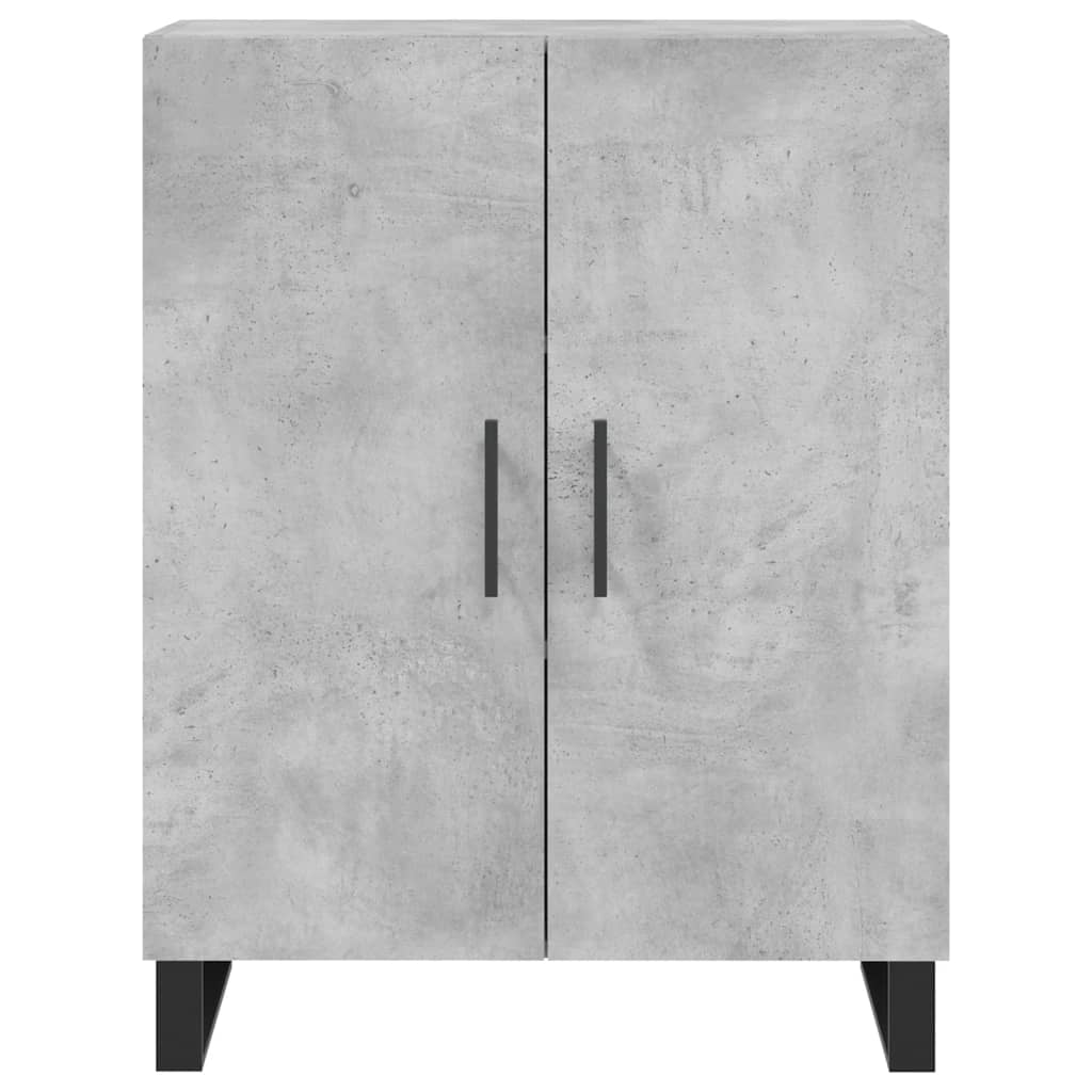 Visoka komoda siva betona 69,5x34x180 cm od konstruiranog drva