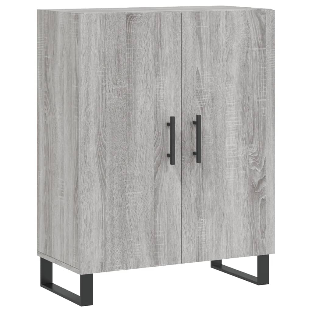 Visoka komoda siva sonome 69,5x34x180 cm od konstruiranog drva