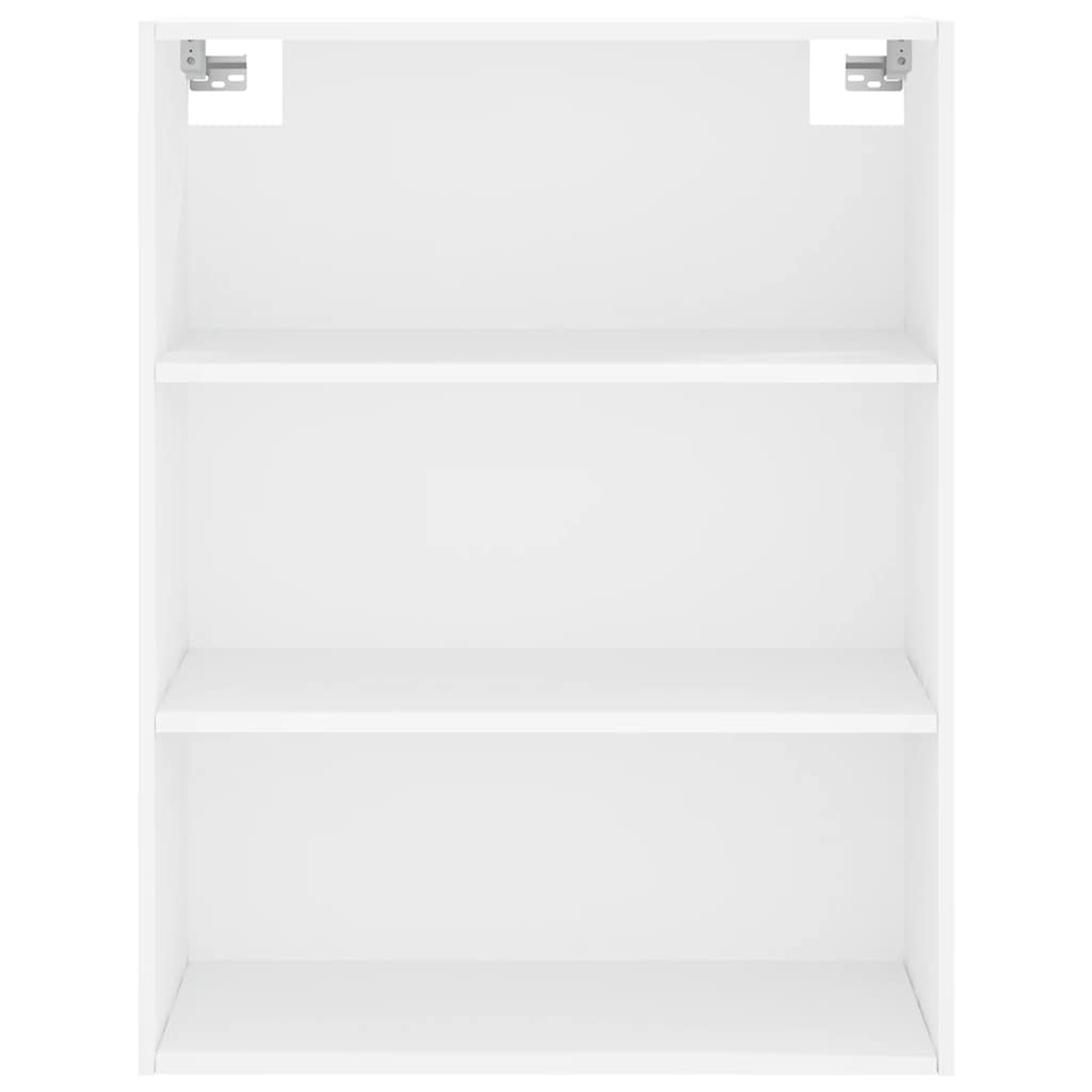 Visoka komoda bijela 69,5x34x180 cm konstruirano drvo