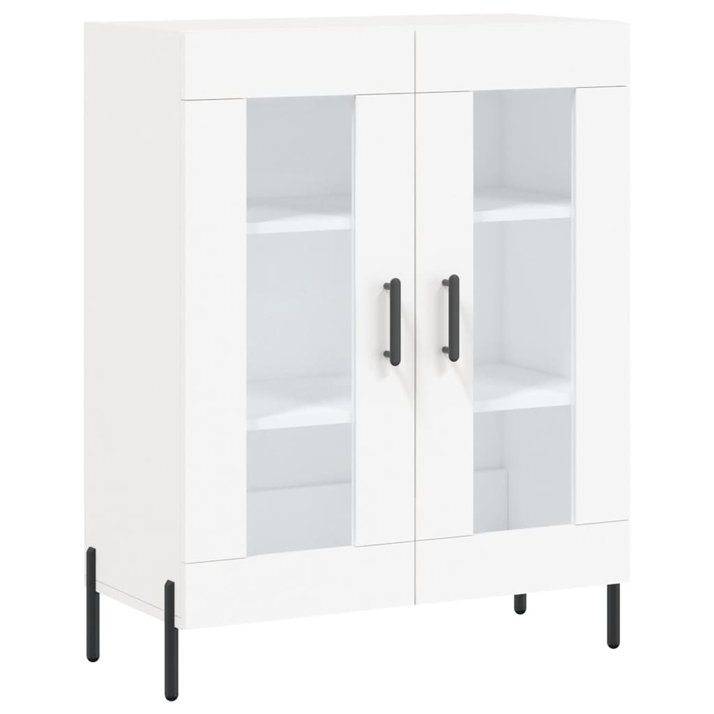 Visoka komoda bijela 69,5x34x180 cm konstruirano drvo