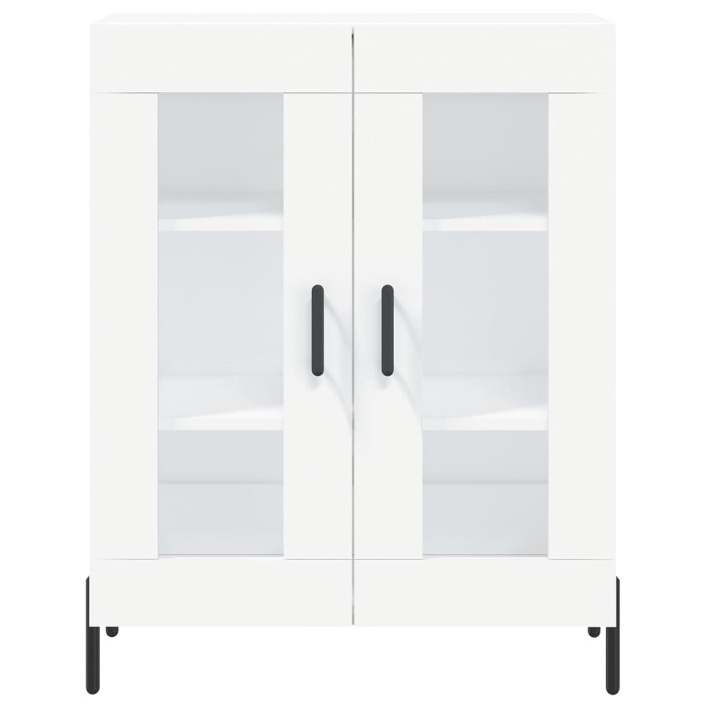 Visoka komoda bijela 69,5x34x180 cm konstruirano drvo