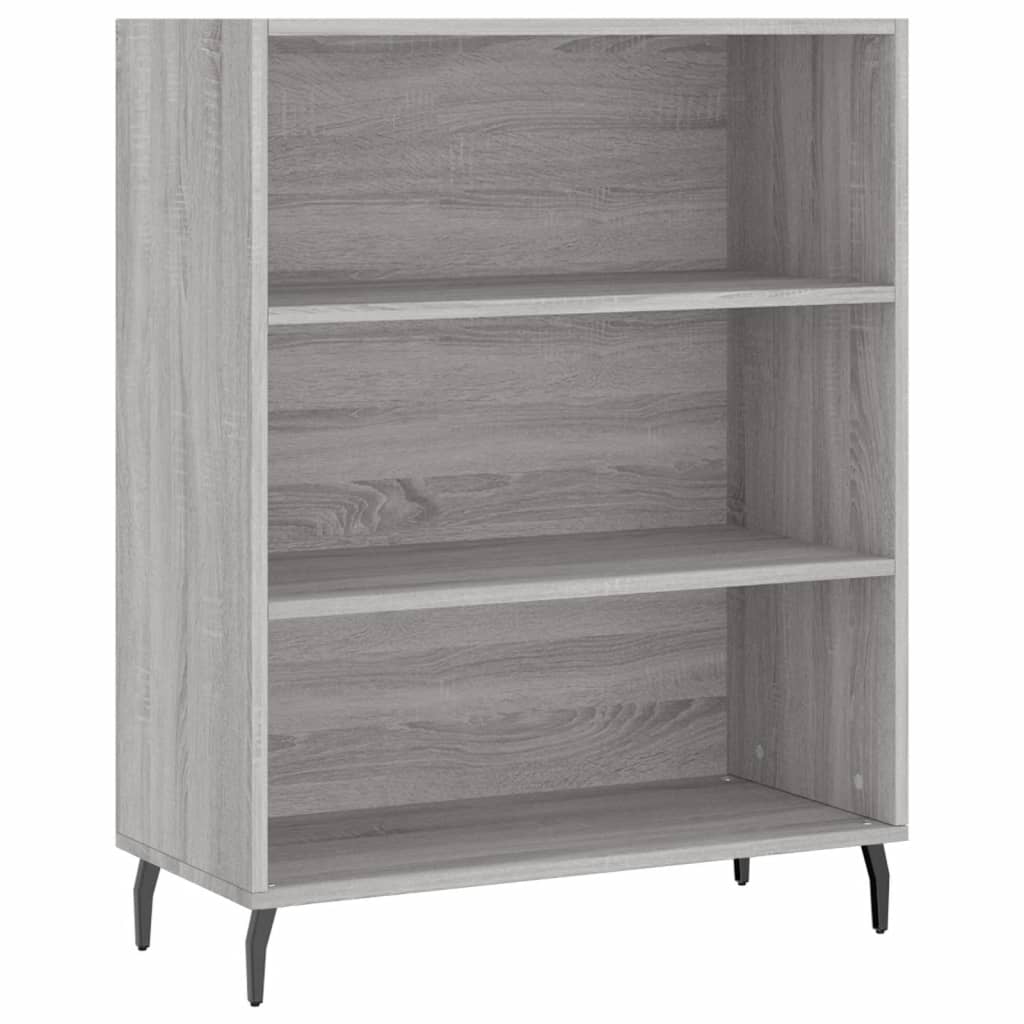Visoka komoda siva sonome 69,5x32,5x180 cm konstruirano drvo