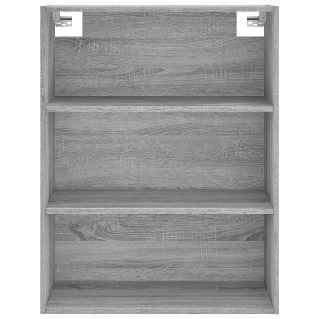 Visoka komoda siva sonome 69,5x32,5x180 cm konstruirano drvo