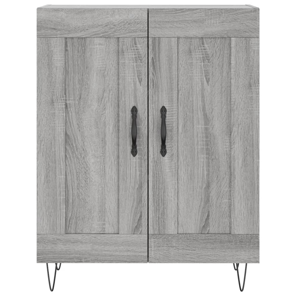 Visoka komoda siva sonome 69,5x34x180 cm od konstruiranog drva