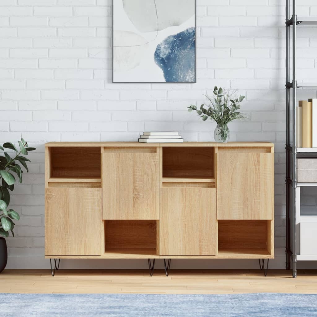 Komode 2 kom boja hrasta sonome od konstruiranog drva