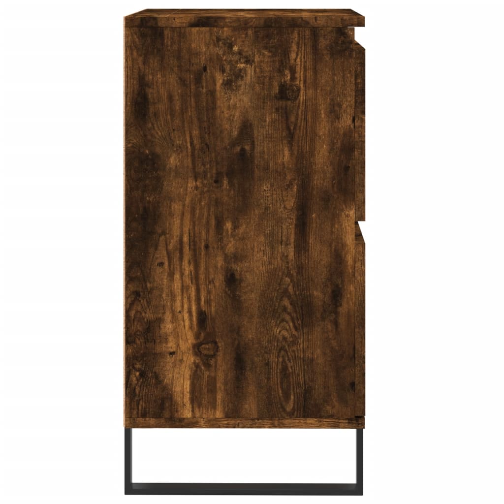 Komode 2 kom boja dimljenog hrasta od konstruiranog drva