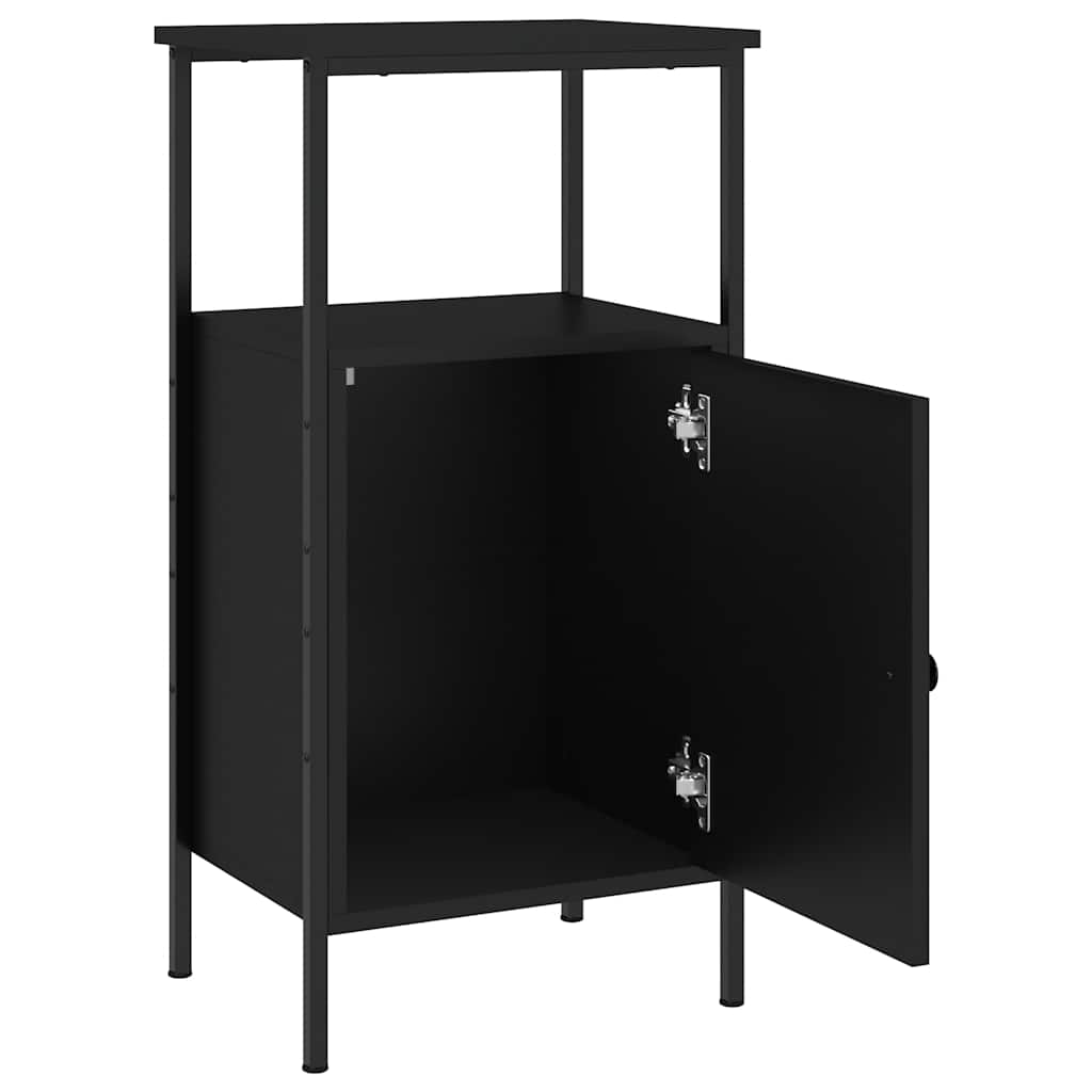 Noćni ormarići 2 kom crni 41 x 31 x 80 cm konstruirano drvo