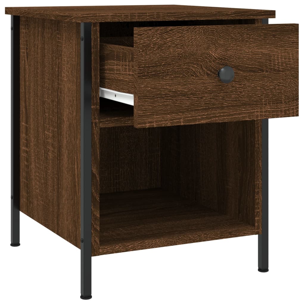 Noćni ormarići 2 kom boja hrasta 40x42x50 cm konstruirano drvo