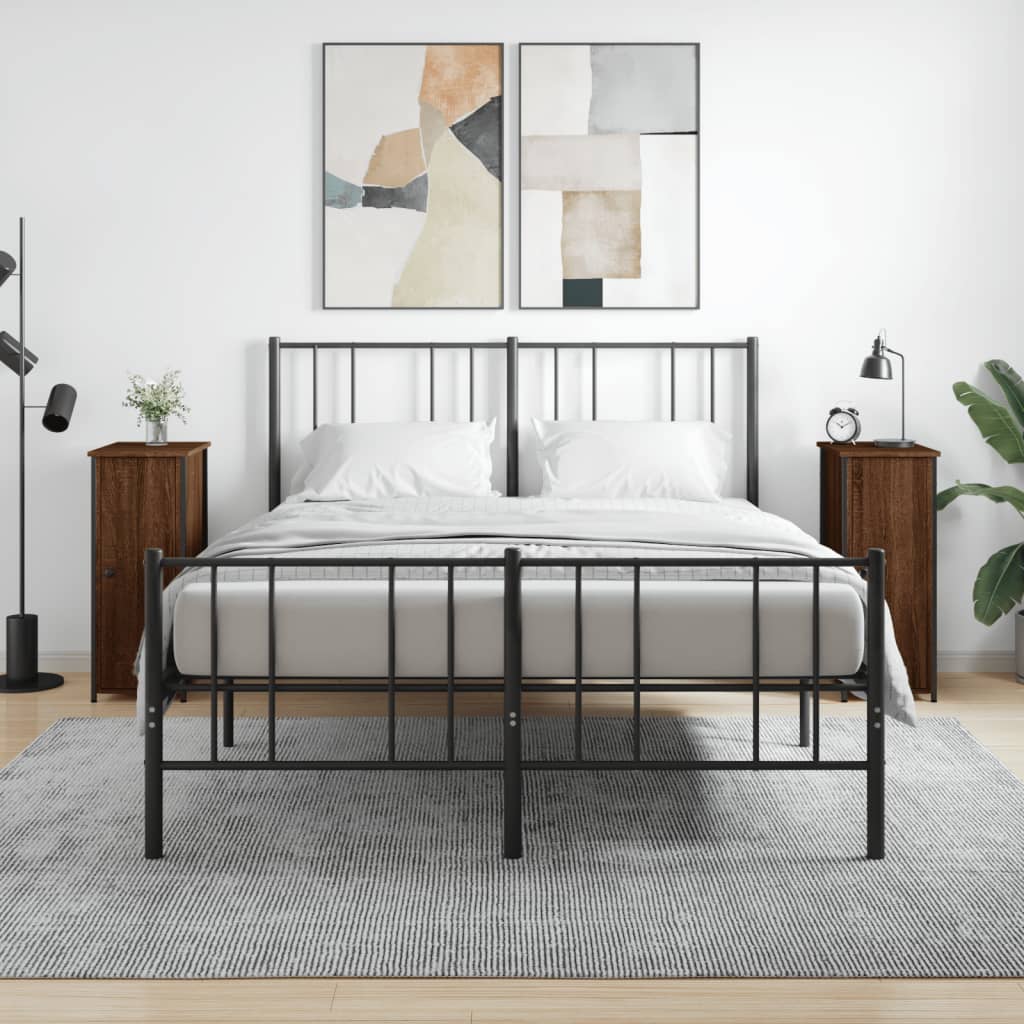 Noćni ormarići 2 kom boja hrasta 32x42x80 cm konstruirano drvo