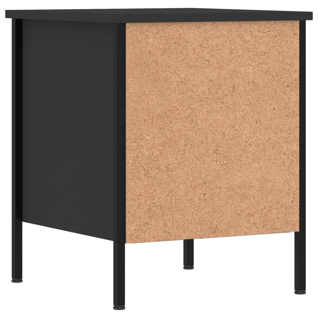 Noćni ormarići 2 kom crni 40 x 42 x 50 cm od konstruiranog drva