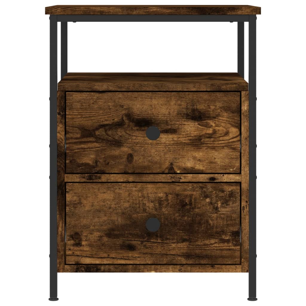 Noćni ormarići 2 kom boja hrasta 44x45x60 cm konstruirano drvo
