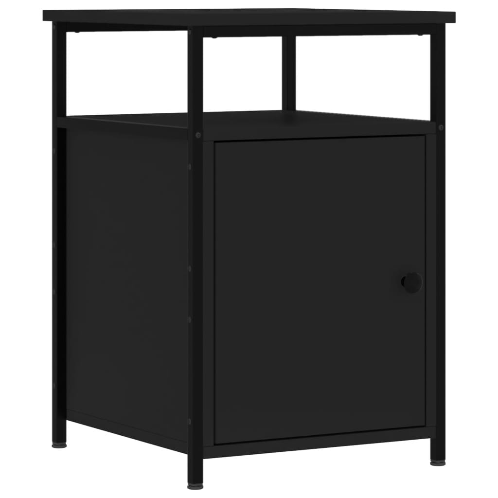 Noćni ormarići 2 kom crni 40x42x60 cm konstruirano drvo
