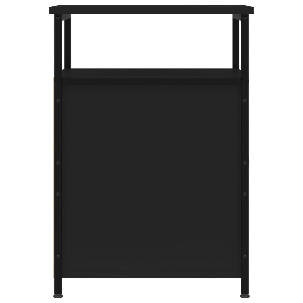 Noćni ormarići 2 kom crni 40x42x60 cm konstruirano drvo