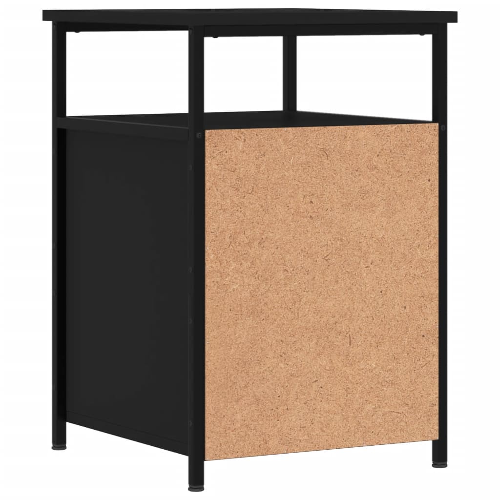 Noćni ormarići 2 kom crni 40x42x60 cm konstruirano drvo