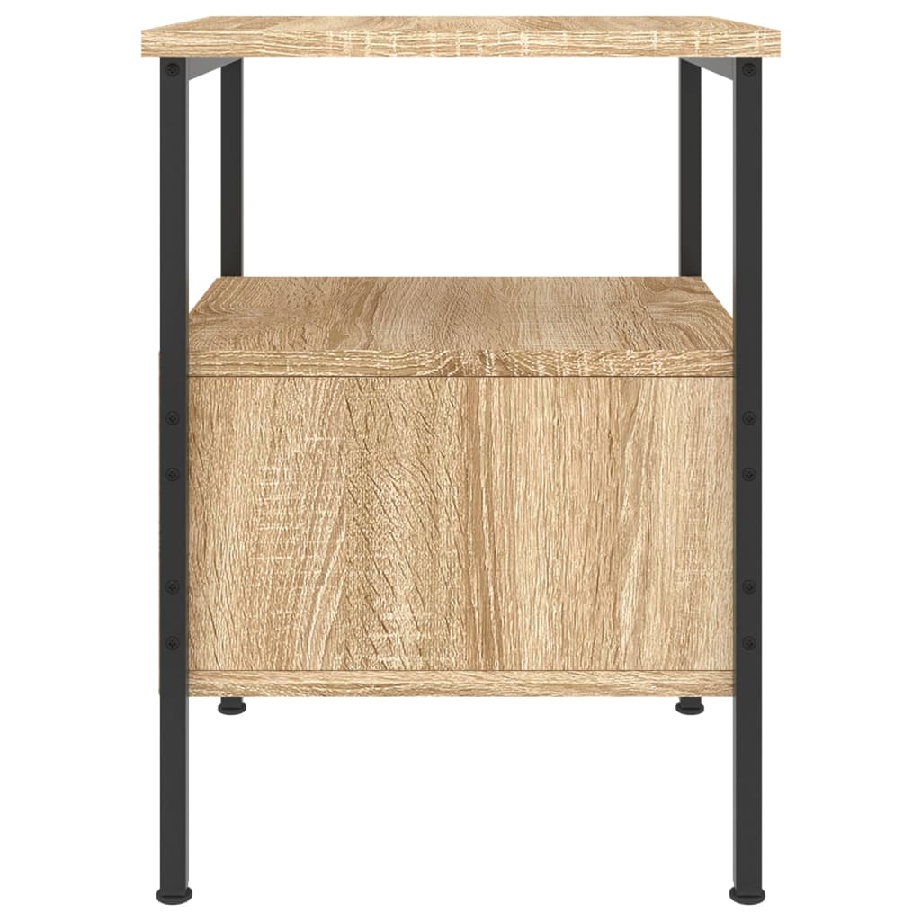 Noćni ormarići 2 kom boja hrasta 34x36x50 cm konstruirano drvo