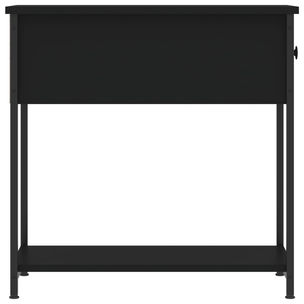 Noćni ormarić crni 30 x 60 x 60 cm od konstruiranog drva