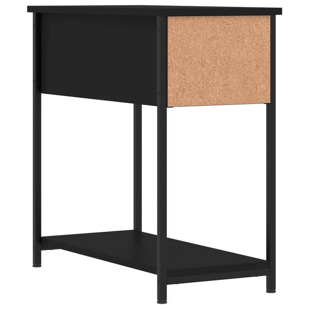 Noćni ormarići 2 kom crni 30 x 60 x 60 cm od konstruiranog drva