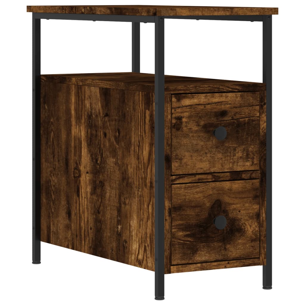 Noćni ormarići 2 kom boja hrasta 30x60x60 cm konstruirano drvo