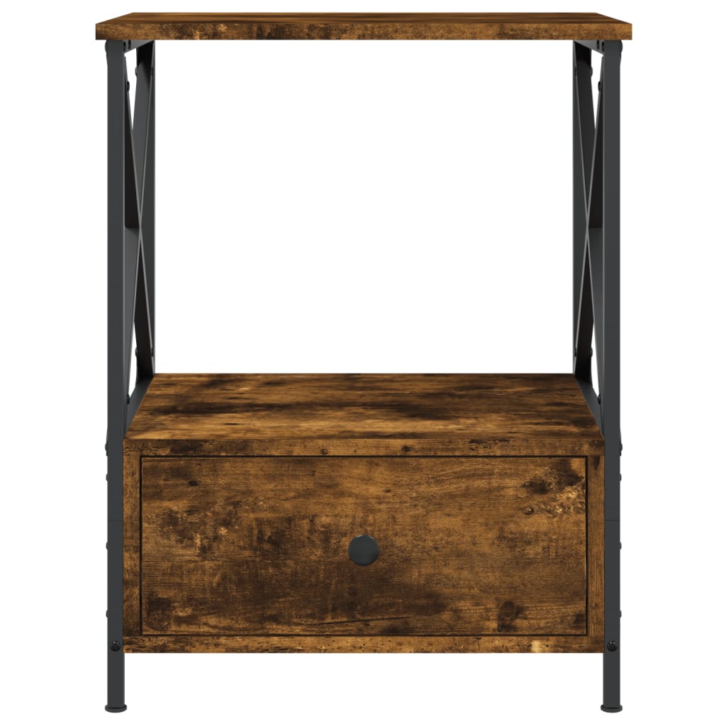Noćni ormarići 2 kom boja hrasta 50x41x65 cm konstruirano drvo