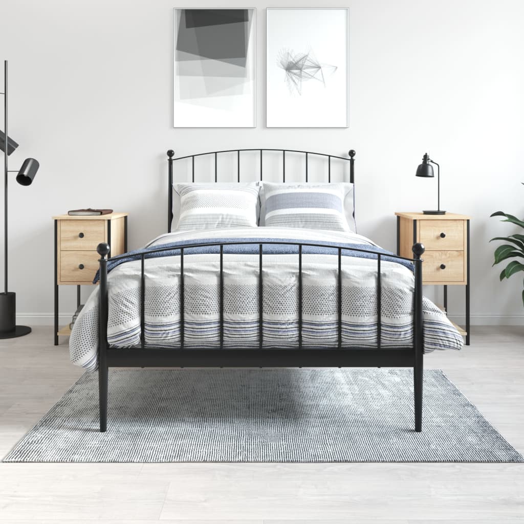 Noćni ormarići 2 kom boja hrasta 32x42x70 cm konstruirano drvo