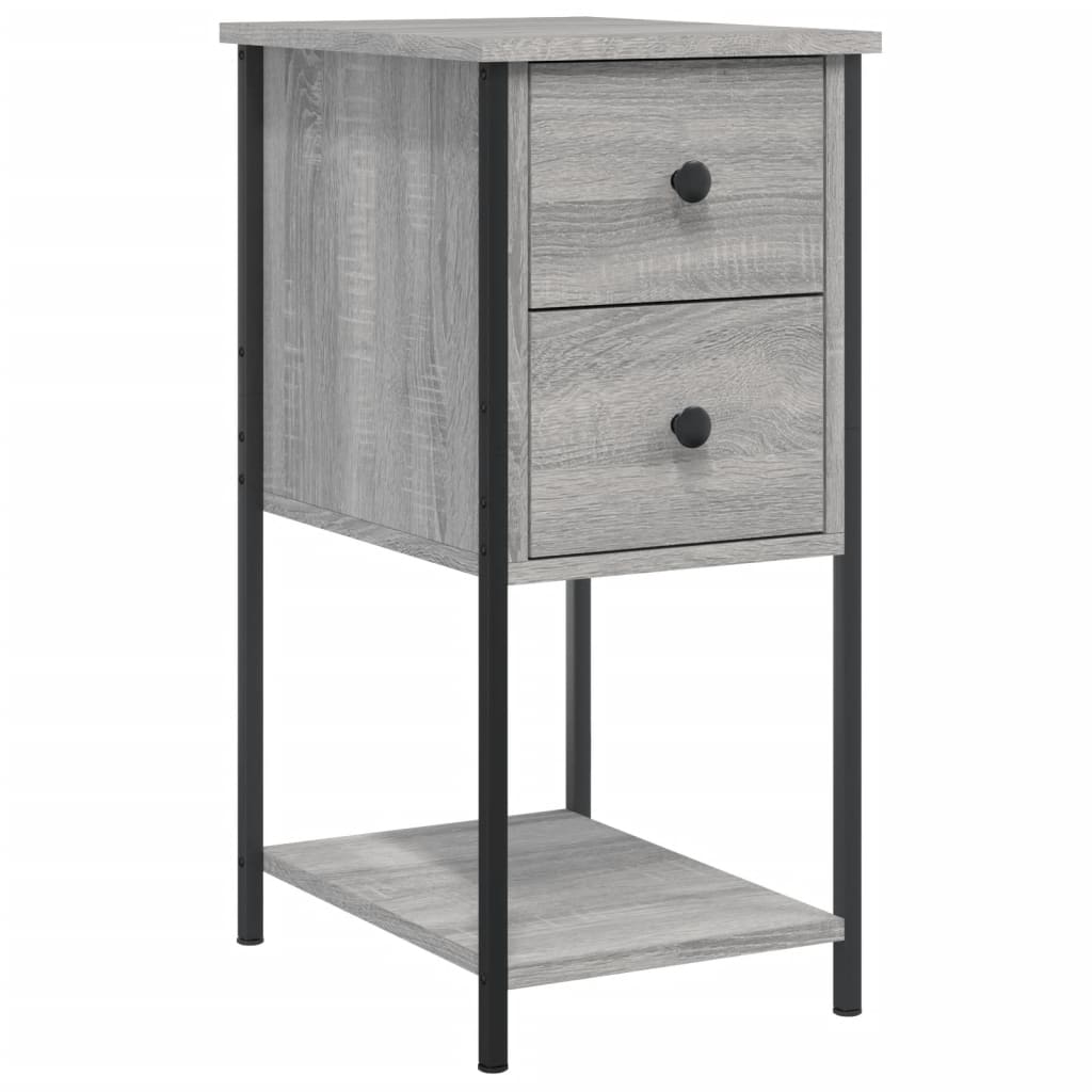 Noćni ormarići 2 kom boja hrasta 32x42x70 cm konstruirano drvo